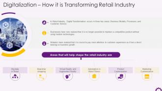 How Is Digitalization Transforming Retail Industry Training Ppt