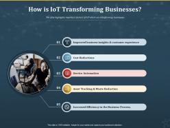 How is iot transforming businesses internet of things iot ppt powerpoint presentation slides guide