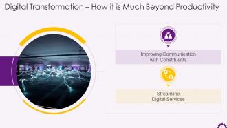 How Is The Concept Of Digital Transformation Much Beyond Productivity Training Ppt