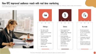 How KFC Improved Audience Reach With Real Time Marketing RTM Guide To Improve MKT SS V
