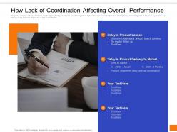 How lack of coordination affecting overall performance corporate global coordination