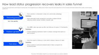 How Lead Status Progression Recovers Leaks In Sales Funnel