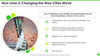 How lime is changing the way cities move lime investor funding elevator