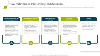 How Metaverse Is Transforming B2b Business B2b E Commerce Business Solutions