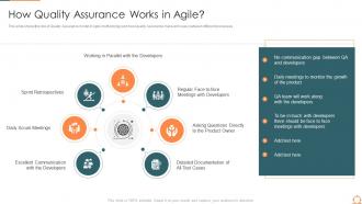 How quality assurance works in agile quality assurance process