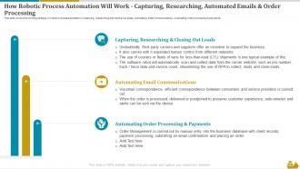 How Robotic Process Automation Will Work Capturing Researching Automated Emails Shipping And Logistics