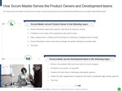How scrum master serves the product owners scrum master roles and responsibilities it