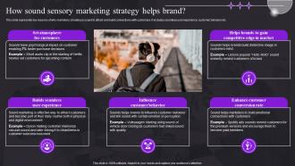 How Sound Sensory Marketing Strategy Helps Brand Study For Customer Behavior MKT SS V