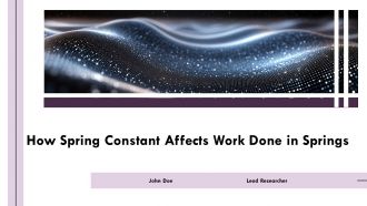 How Spring Constant Affects Work Done In Springs PPT Template AT