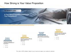 How strong is your value proposition the reward ppt powerpoint presentation outline show