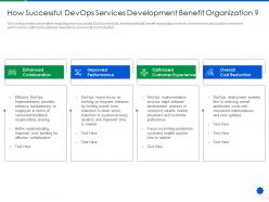 How successful devops services development benefit organization devops services development proposal it