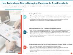 How technology aids in managing pandemic to avoid incidents timely ppt powerpoint presentation gallery guide