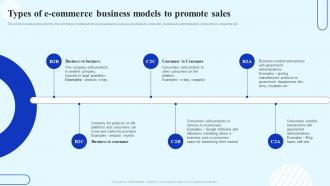 How To Boost Customer Engagement Types Of E Commerce Business Models To Promote Sales