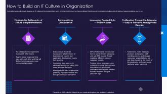How To Build An It Culture In Organization Optimize Service Delivery Ppt Sample