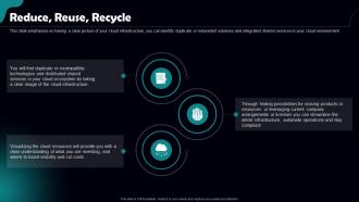 How To Build Scalable Cloud Architecture Reduce Reuse Recycle Ppt Icon Graphic Images