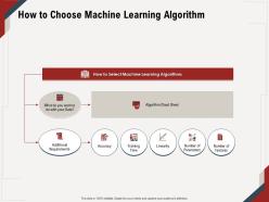 How To Choose Machine Learning Algorithm Accuracy M651 Ppt Powerpoint Presentation File Skills
