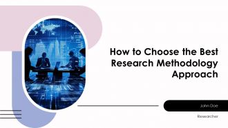 How To Choose The Best Research Methodology Approach PPT Mockup AT