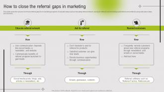 How To Close The Referral Gaps In Marketing Guide To Referral Marketing
