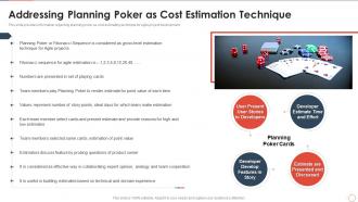 How to cost agile project addressing planning poker as cost estimation technique