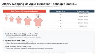 How to cost agile project affinity mapping as agile estimation technique contd