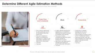 How to cost agile project determine different agile estimation methods