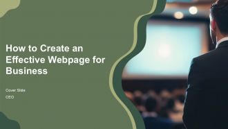 How To Create An Effective Webpage For Business PPT Information AT
