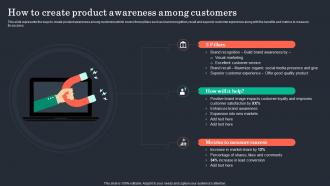 How To Create Product Awareness Among Customers Customer Retention Plan To Prevent Churn