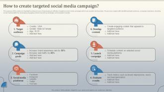 How To Create Targeted Social Media Campaign Database Marketing Strategies MKT SS V