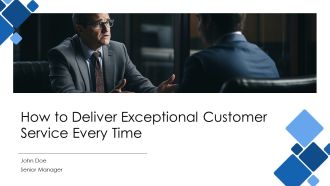 How To Deliver Exceptional Customer Service Every Time PPT Mockup AT