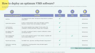 How To Deploy An Optimum Vms Software Improving Overall Supply Chain Through Effective Vendor