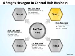 How to draw business process diagram hub powerpoint templates ppt backgrounds for slides