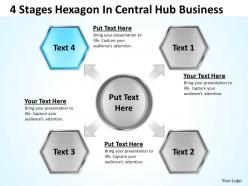 How to draw business process diagram hub powerpoint templates ppt backgrounds for slides
