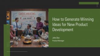 How To Generate Winning Ideas For New Product Development PPT Presentation AT