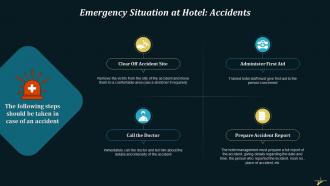 How To Handle Emergency Situation Of Accident At Hotel Training Ppt