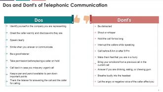 How To Have Effective Telephonic Communication Training Ppt