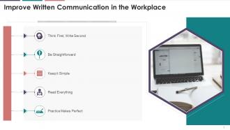 How To Improve Written Communication In The Workplace Training Ppt