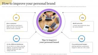 How To Improve Your Personal Brand Building A Personal Brand Professional Network