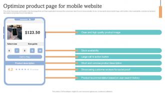 How To Increase Ecommerce Website Optimize Product Page For Mobile Website