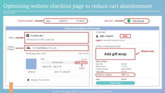 How To Increase Ecommerce Website Optimizing Website Checkout Page To Reduce Cart