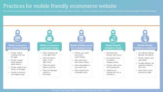 How To Increase Ecommerce Website Practices For Mobile Friendly Ecommerce Website