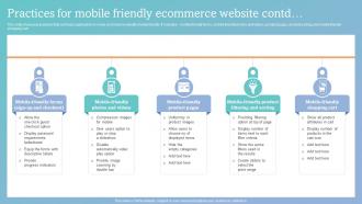 How To Increase Ecommerce Website Practices For Mobile Friendly Ecommerce Website Impactful Researched