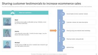 How To Increase Ecommerce Website Sales And Revenue Complete Deck Content Ready Ideas