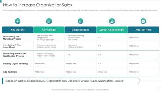 How To Increase Organization Sales Organization Qualification Increase Revenues