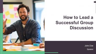 How To Lead A Successful Group Discussion PPT Structure AT