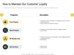 How To Maintain Our Customer Loyalty Martech Stack Ppt Summary Guide