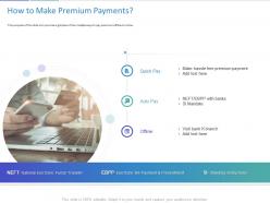 How to make premium payments ppt powerpoint presentation professional
