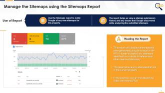 How to manage and read sitemap report edu ppt