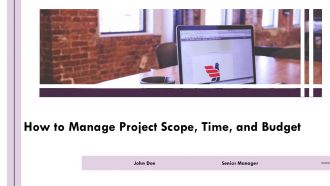 How To Manage Project Scope Time And Budget PPT Sample AT How To Manage Project Scope Time And Budget PPT Sample AT