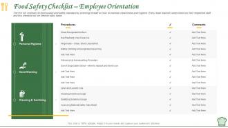 How to manage restaurant business food safety checklist employee orientation