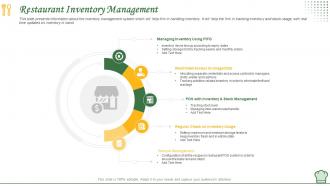 How to manage restaurant business restaurant inventory management
